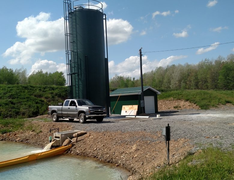 Active chemical treatment system using lime.